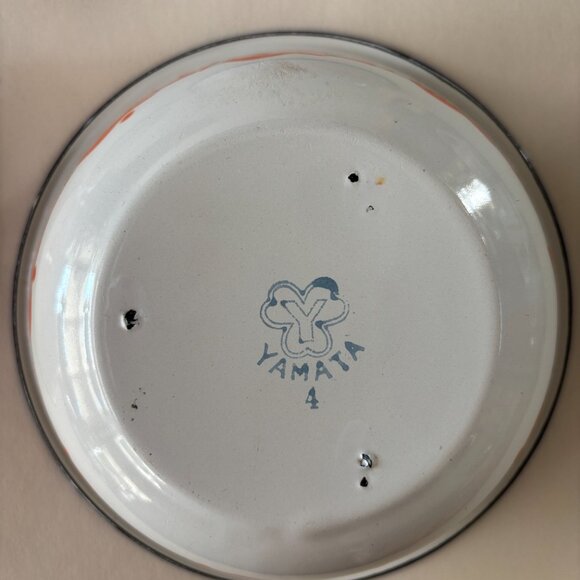 Vintage Enamel Floral Bowls - Set of 4 - Picture 11 of 14